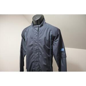 Mizuno Golf Jacket Windbreaker Full Zip Vented Convertible Sleeve Mens Sz Medium